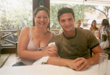 Ronaldo e Edna (mãe)